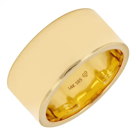 chic ladies ring-14K Yellow Gold Cigar Ring