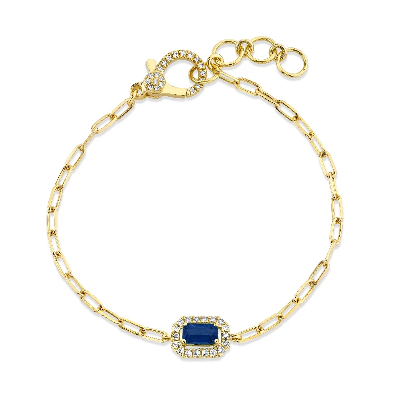 Yellow Gold/Blue Sapphire