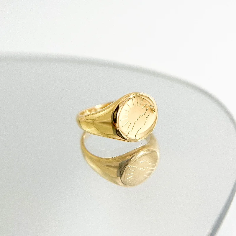 platinum ladies ring-Mountain Ring in Gold (Nature’s Divinity)