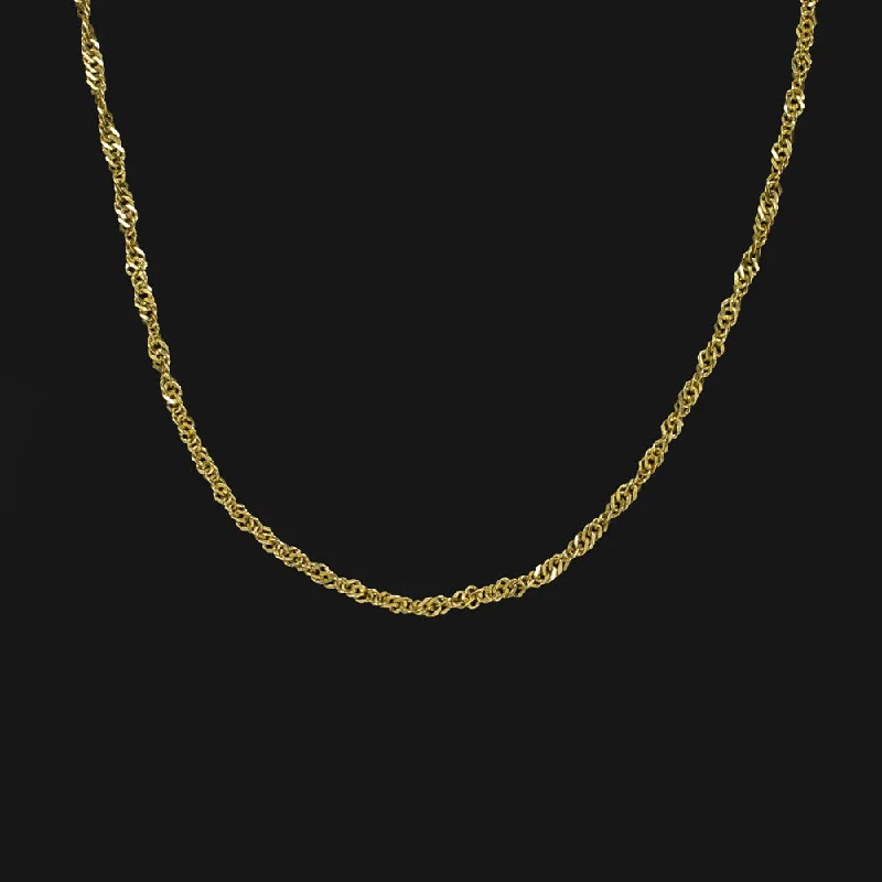 floral ladies necklace-SOLID 14K YELLOW GOLD 18in CABLE CHAIN 0.6mm DAINTY CLASSIC LADIES NECKLACE THIN