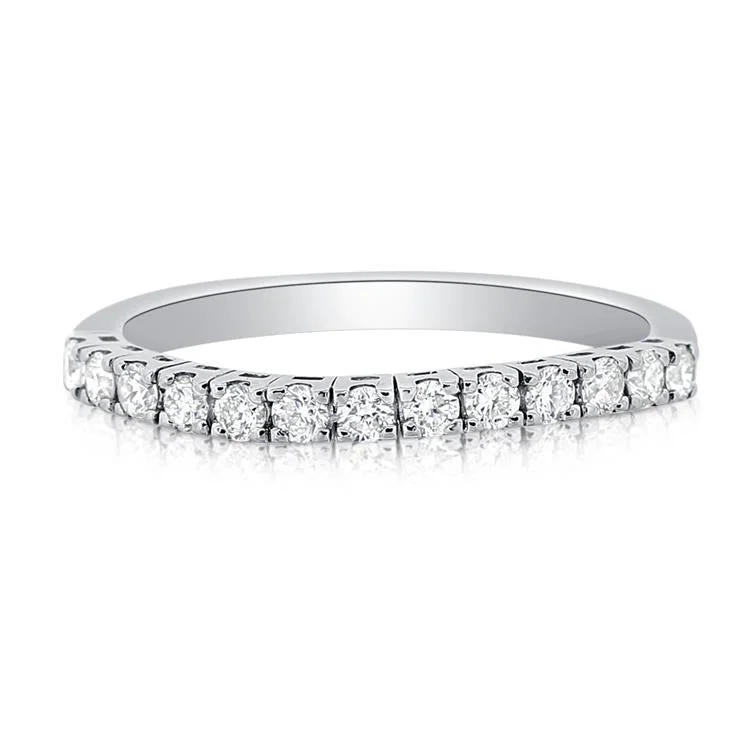 oval ladies ring-14K White Gold Diamond Custom Mold Ring