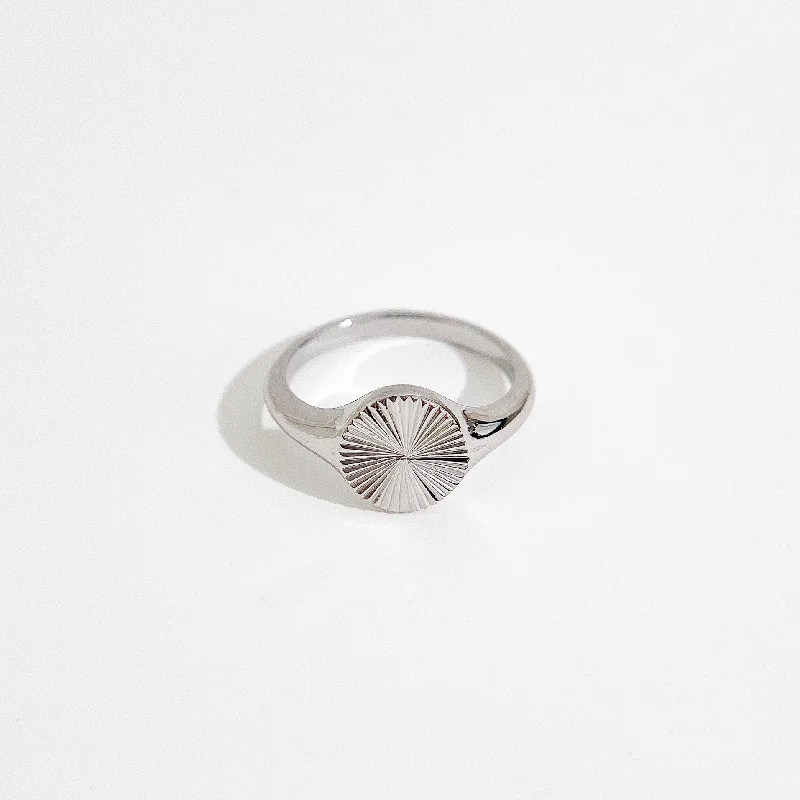 boho style ladies ring-Eileen Silver Ring