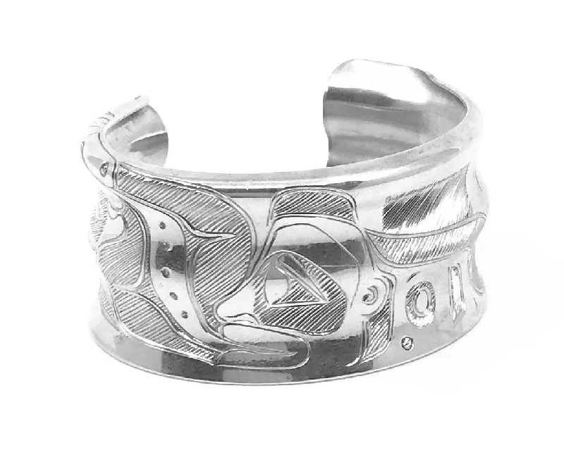 bracelet with initials-Bracelet- N. Galanin, Silver, "Spirit Transformation", 1"