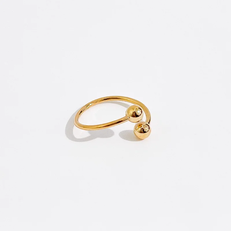 ladies ring with diamonds-Anna Ring in Gold