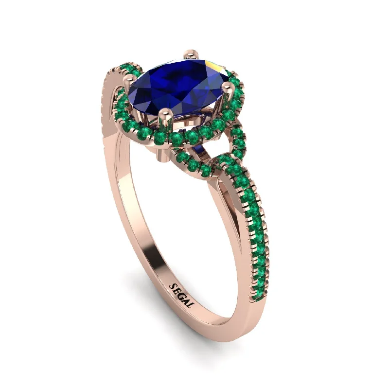 adjustable engagement ring-Timeless Beauty Oval Sapphire Engagement Ring - Judy No. 29